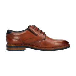 Leder Business Schnürer cognac