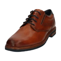 Leder Business Schnürer cognac
