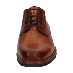 Leder Business Schnürer cognac