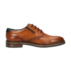 Leder Business Schnürer cognac