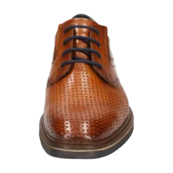 Leder Business Schnürer cognac