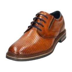 Leder Business Schnürer cognac
