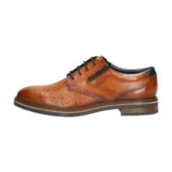 Leder Business Schnürer cognac