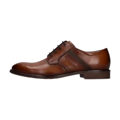 Leder Business Schnürer cognac