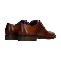 Leder Business Schnürer cognac