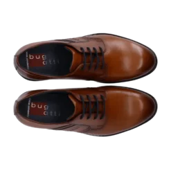 Leder Business Schnürer cognac