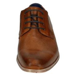 Leder Business Schnürer cognac