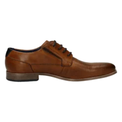 Leder Business Schnürer cognac