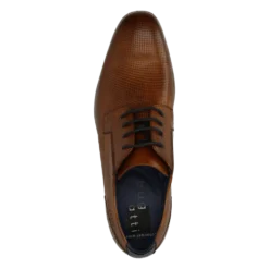 Leder Business Schnürer cognac