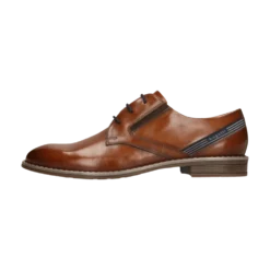 Leder Business Schnürer cognac