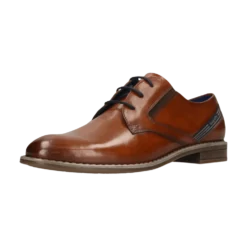 Leder Business Schnürer cognac