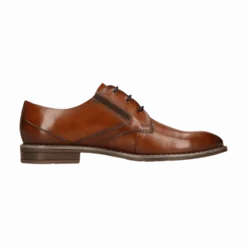 Leder Business Schnürer cognac