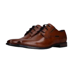 Leder Business Schnürer cognac