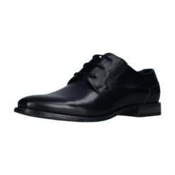 Leder Business Schnürer dunkelblau