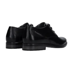 Leder Business Schnürer dunkelblau