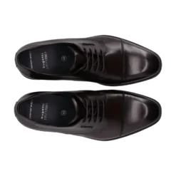 Leder Business Schnürer dunkelbraun
