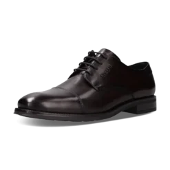 Leder Business Schnürer dunkelbraun