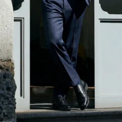 Leder Business Schnürer schwarz