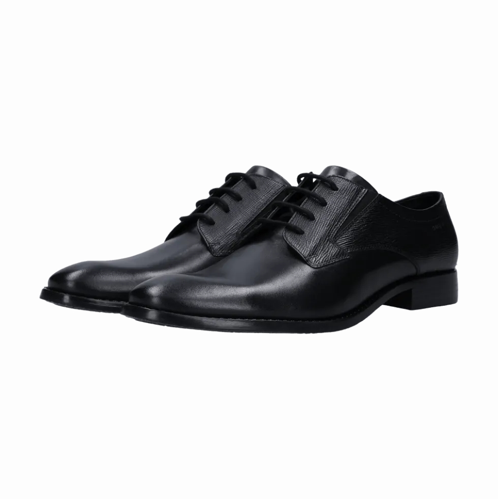 Leder Business Schnürer schwarz
