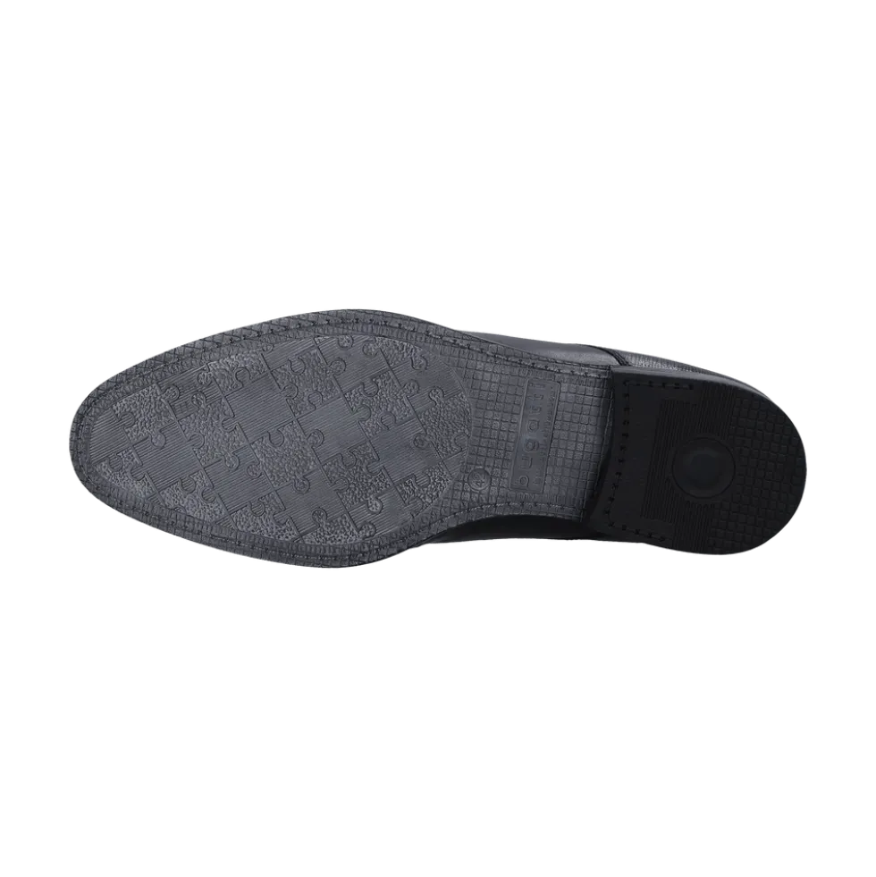 Leder Business Schnürer schwarz