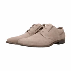 Leder Business Schnürer taupe