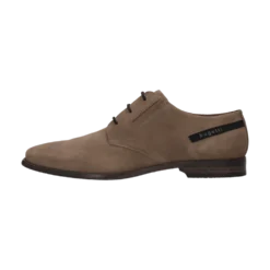 Leder Business Schnürer taupe