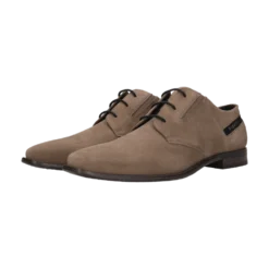 Leder Business Schnürer taupe