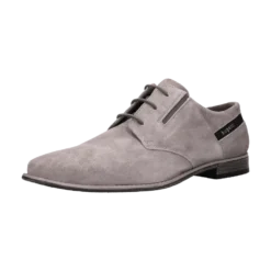 Leder Business Schnürer taupe