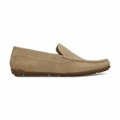 Leder Mokassin beige