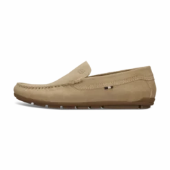 Leder Mokassin beige