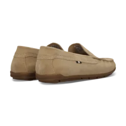 Leder Mokassin beige