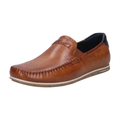 Leder Mokassin cognac