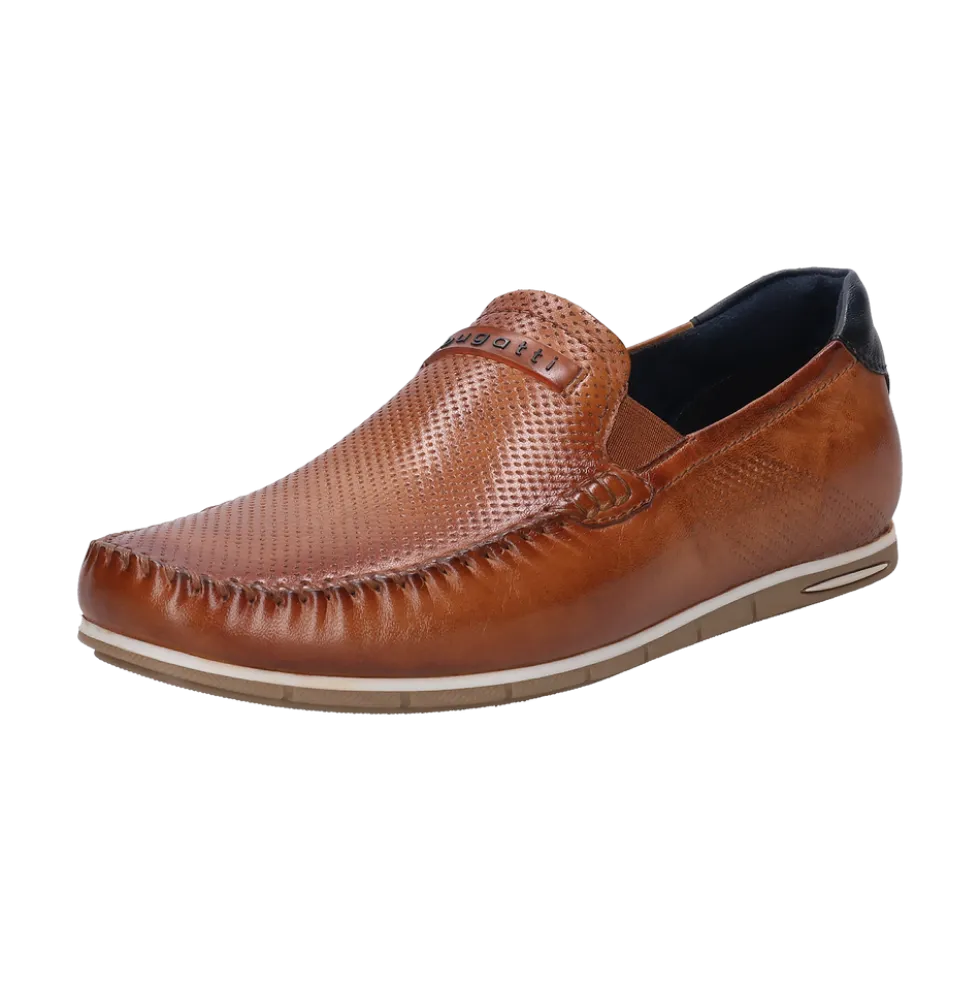 Leder Mokassin cognac