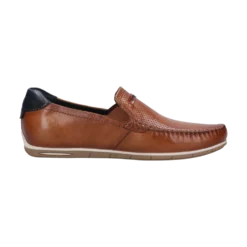Leder Mokassin cognac
