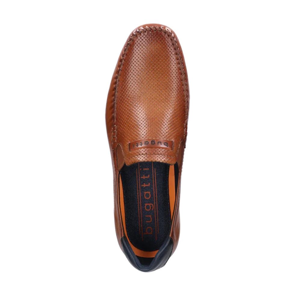 Leder Mokassin cognac