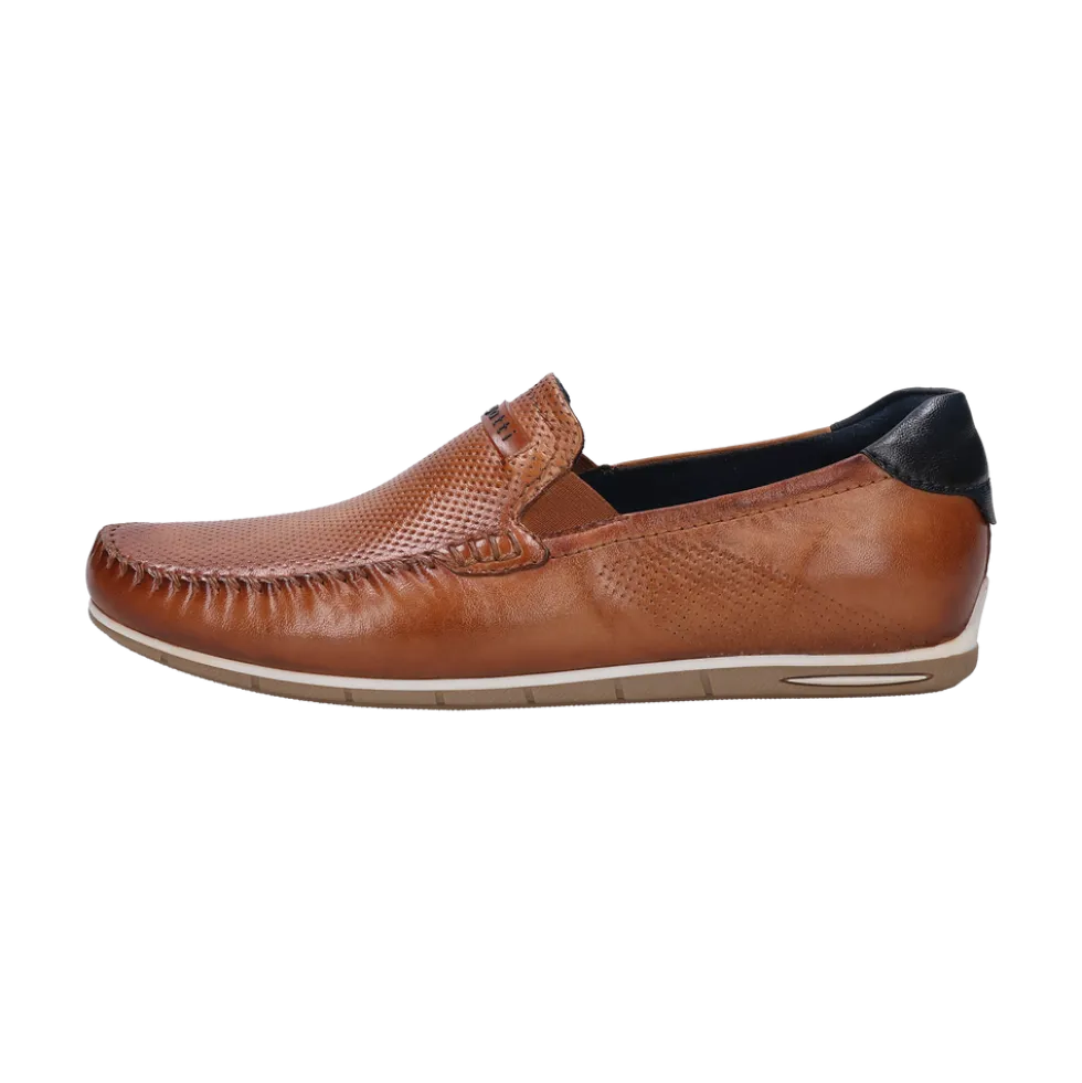 Leder Mokassin cognac