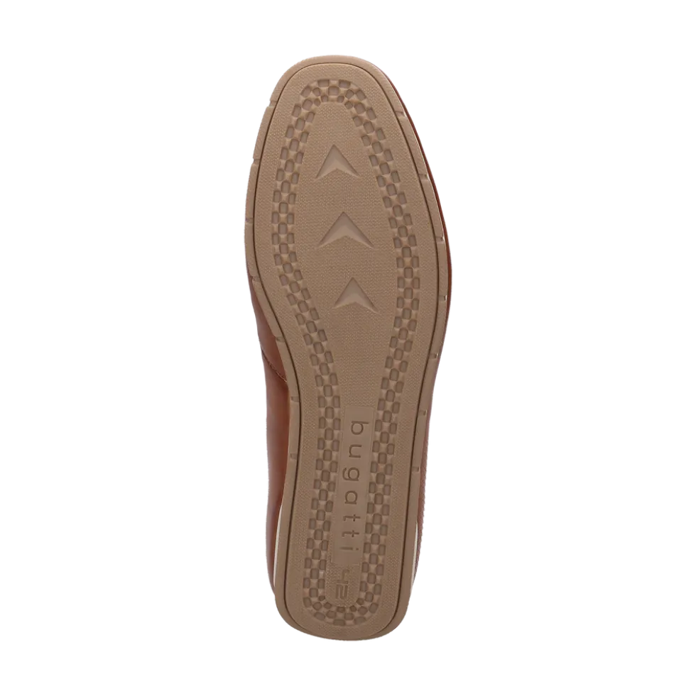 Leder Mokassin cognac