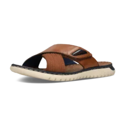 Leder Pantoletten cognac
