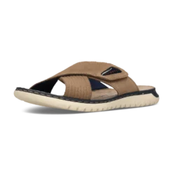 Leder Pantoletten dunkelblau