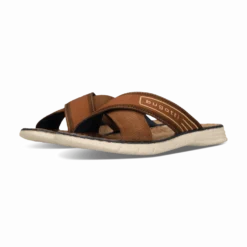 Leder Pantoletten dunkelblau