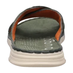 Leder Pantoletten grün