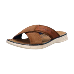 Leder Pantoletten grün