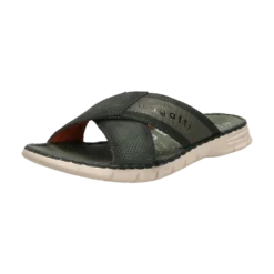 Leder Pantoletten grün