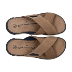 Leder Pantoletten Sand