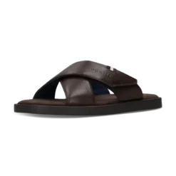 Leder Pantoletten schwarz