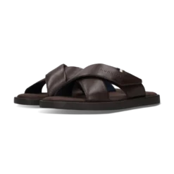 Leder Pantoletten schwarz