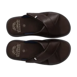 Leder Pantoletten schwarz
