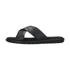 Leder Pantoletten schwarz