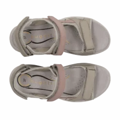 Leder Sandale beige