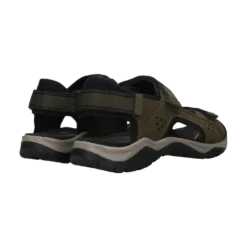 Leder Sandale dunkelgrün